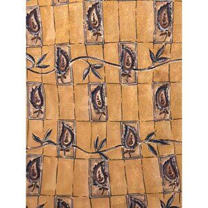Bill Blass Leaf Vine  Motif Extra Long Silk Men’s Necktie